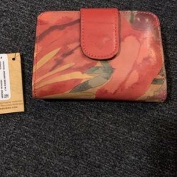 Patricia Nash Iberia Tropical dreams leather multi wallet - Picture 3 of 8